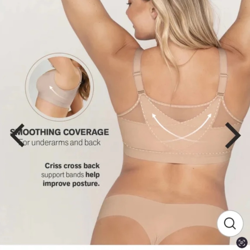 Posture Bra! 🤩  Leonisa Criss-Cross Back Correcting Posture Bra 36B (MAUVE)